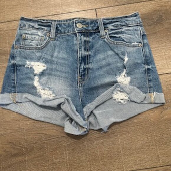 Eunina Jean Shorts Women’s Size Small Distressed High Rise Short - Picture 3 of 9
